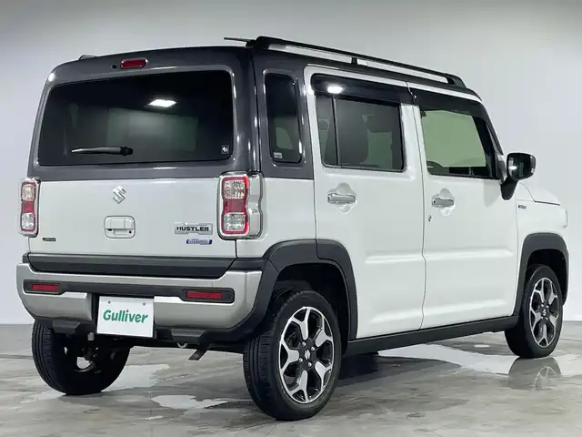 スズキ ハスラー Jスタイル 福岡県 2022(令4)年 1.4万km ピュアホワイトパール/ガンメタリック2トーン 純正メモリナビ/・CD/DVD/BT/フルセグTV/・バックモニター/スズキセーフティサポート/コーナーセンサー/ハーフレザーシート/・シートヒーター（D/N）/ETC/前方ドライブレコーダー/革巻きステアリング/・ステアリングリモコン/LEDヘッドライト/・オートライト/・フォグランプ/アイドリングストップ/純正15インチアルミホイール/純正フロアマット/純正ドアバイザー