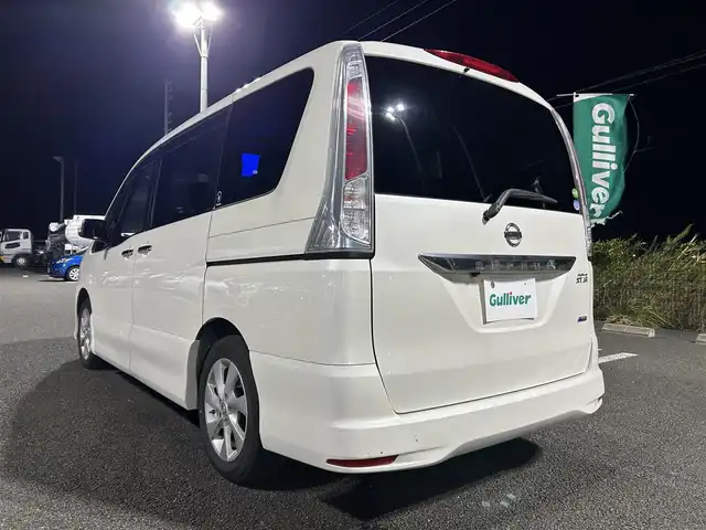 日産 セレナ ハイウェイスター Vセレクション 宮城県 2012(平24)年 12.9万km ブリリアントホワイトパール 純正ナビ/（MC311D-W）/フルセグTV/後席フリップダウンモニター/クルーズコントロール/前方ドライブレコーダー/両側パワースライドドア/純正フロアマット/純正16インチアルミホイール