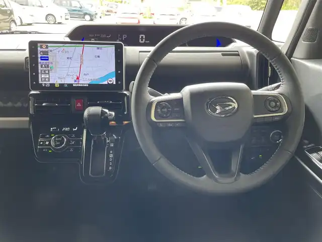 ダイハツ タント カスタム RS スタイルセレクション 福島県 2021(令3)年 2.1万km シャイニングホワイトパール ワンオーナー/4WD/純正メモリーナビ/CD/DVD/SD/BT/USB/フルセグTV/両側パワースライドドア/純正エンジンスターター/純正ドライブレコーダー/パノラマモニター/レーダークルーズコントロール/スマートアシスト/コーナーセンサー/アイドリングストップ/ステアリングリモコン/ハーフレザー調シート/シートヒーター/オートライト/LEDヘッドライト/フォグライト/ビルトインETC/プッシュスタート/ドアバイザー/フロアマット