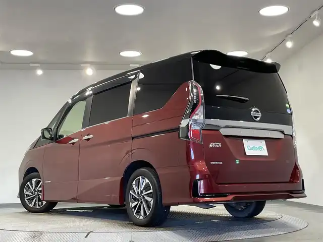 日産 セレナ ハイウェイスター G 愛知県 2020(令2)年 4.2万km マルーンレッド 2トーン 純正10インチナビ/純正11インチ後席モニター/エマージェンシーブレーキ/クルーズコントロール/両側電動スライドドア/全方位カメラ/前方ドライブレコーダー/デジタルルームミラー/ブラインドスポットモニター/コーナーセンサー/オートＬＥＤヘッドライト/スマートキー