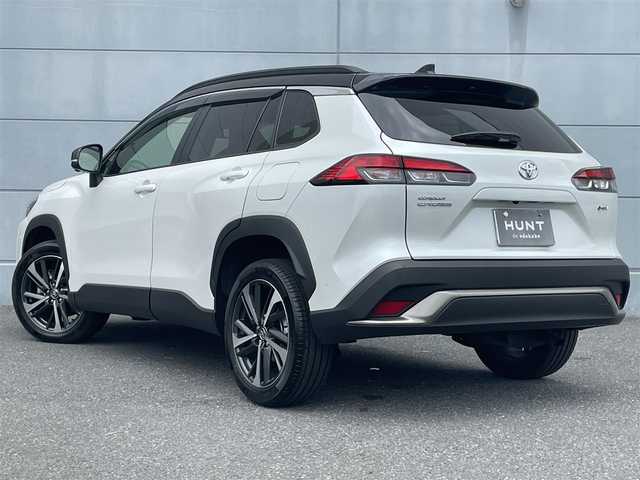 トヨタ カローラ クロス ハイブリッド Z 千葉県 2024(令6)年 1.8万km アティチュードブラックマイカ/プラチナホワイトパールマイカ パノラマルーフ/衝突軽減ブレーキ/全方位カメラ/純正ディスプレイオーディオ/フルセグＴＶ/レーダークルーズコントロール/パワーバックドア/ルーフレール/ＬＥＤヘッドライト/オートハイビーム