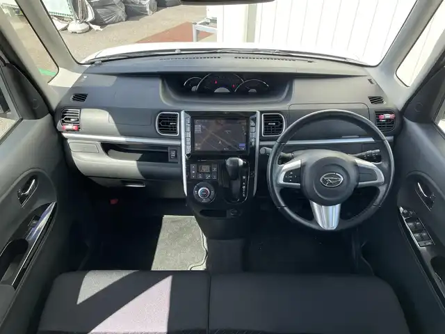 ダイハツ タント カスタム RS SA 富山県 2014(平26)年 5.8万km ホワイト 純正９インチナビ／/フルセグＴＶ／/Ｂｌｕｅｔｏｏｔｈ／/ＤＶＤ再生／/バックカメラ／/両側パワースライドドア／/ＨＤＭｉ入力端子／/衝突軽減ブレーキ／/ステアリングスイッチ／/アイドリングストップ//スマートキー／/ＬＥＤオートライト