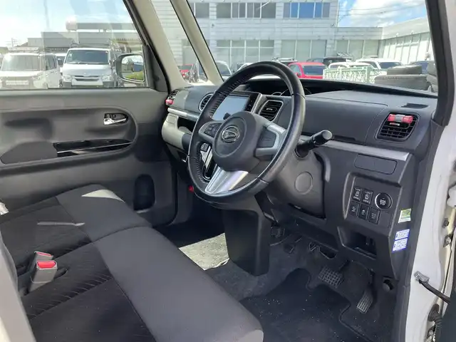 ダイハツ タント カスタム RS SA 富山県 2014(平26)年 5.8万km ホワイト 純正９インチナビ／/フルセグＴＶ／/Ｂｌｕｅｔｏｏｔｈ／/ＤＶＤ再生／/バックカメラ／/両側パワースライドドア／/ＨＤＭｉ入力端子／/衝突軽減ブレーキ／/ステアリングスイッチ／/アイドリングストップ//スマートキー／/ＬＥＤオートライト