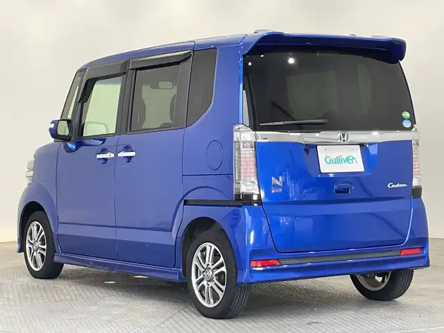 ホンダ Ｎ ＢＯＸ カスタム G Lパッケージ 栃木県 2016(平28)年 4.2万km ブリリアントスポーティブルーメタリック2トーン 社外ナビ/(CD/DVD/フルセグTV/Bluetooth/USB)/バックカメラ/ETC/片側パワスラ/オートライト/横滑り防止装置/フォグランプ/スマートキー/プッシュスタート/アイドリングストップ/ウィンカーミラー/電動格納ミラー/純正14インチアルミホイール/社外フロアマット