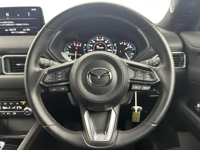 マツダ ＣＸ－５ XD スポーツアピアランス 千葉県 2022(令4)年 2.7万km ソウルレッドクリスタルM 純正10型ナビ/AM＆FM＆Bluetooth＆フルセグTV/BOSEサウンド/黒革シート/シートヒーター/360°モニター/レーダークルーズコントロール/電動トランク/ヘッドアップディスプレイ/ハンドルヒーター/電動パーキングブレーキ（オートホールド付き）/レーンキープアシストシステム/パドルシフト/スマートシティブレーキシステム/禁煙車/前後パーキングセンサー/アダプティブLEDヘッドライト/電動格納サイドミラー/パワーシート（運転席メモリー機能付き）
