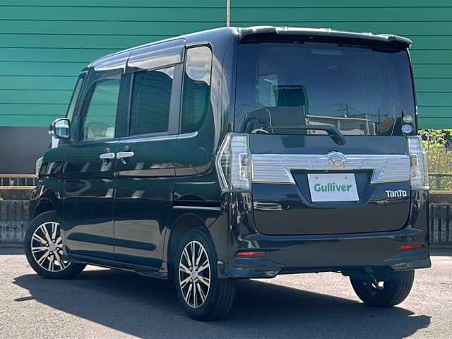 ダイハツ タント カスタムX トップED LTD SAⅢ 茨城県 2017(平29)年 3.9万km ブラックマイカメタリック 両側パワースライドドア/Bluetooth/ドライブレコーダー/衝突被害軽減システム/ベンチシート/横滑り防止装置/ABS/オートライト/LEDライト/CD、DVD使用可/USB/フルセグTV/リモコンキー/後方コーナーセンサー搭載