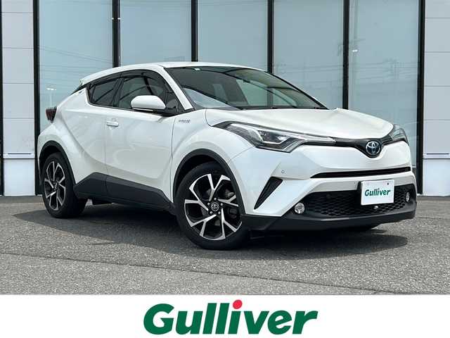 トヨタ Ｃ－ＨＲ G 山形県 2017(平29)年 6.9万km ホワイトパールクリスタルシャイン 純正ナビ/(フルセグTV/CD/SD/BT)/バックカメラ/ドライブレコーダー前後/ビルトインETC/レーダークルーズコントロール/プリクラッシュセーフティー/レーンキープアシスト/ブラインドスポットモニター/ハイビームアシスト/クリアランスソナー/シートヒーター(D＋N席)/デュアルオートエアコン(ナノイー)/ドライブセレクト/革巻きステアリング/ステアリングスイッチ/オートライト/プッシュスタート/スマートキー/ウインカー付き電動格納ミラー/ドアバイザー/LEDヘッドライト/フォグランプ/純正フロアマット/純正18インチAW