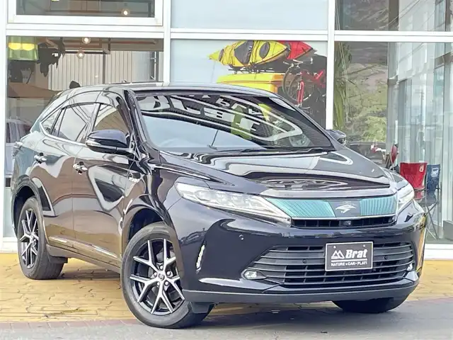トヨタ ハリアー ハイブリッド プログレス メタル&レザーPスタイルブルーイッシュ 道北・旭川 2019(平31)年 3.4万km スパークリングブラックパールクリスタルシャイン JBLサウンドシステム（CD、DVD、BD）/全方位カメラ/フルセグTV/前席シートヒーター&ベンチレーション/前席パワーシート/運転席メモリーシート/クリアランスソナー/パワーバックドア/オートマチックハイビーム/LEDヘッドライト/LEDフォグランプ/ドライブレコーダー/クルーズコントロール/特別仕様車