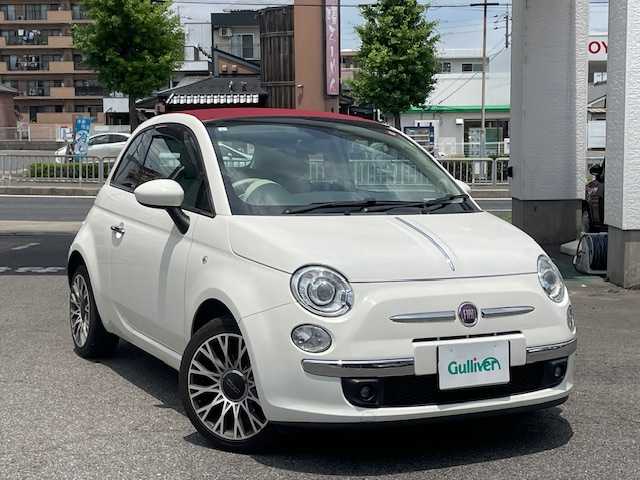 フィアット ５００Ｃ ツインエア ラウンジ 愛知県 2015(平27)年 5.7万km ボサノバホワイト /禁煙車//社外メモリーナビ(AVIC-MP33)//ワンセグTV・CD・AM・AM・microSD//ETC//HIDヘッドライト//電動ルーフ//START＆STOPシステム//アイドリングストップ//ヒルホールド//エレクトロニックスタビリティコントロール(ESC)//横滑り防止//アンチスリップレギュレーション(ASR)//ASR-OFFスイッチ//モーターシュレップレグルング(MSR)//ハイドローリックブレーキアシスト(HBA)//リヤパーキングセンサー//イモビライザー//フロントフォクランプ//本革巻きステアリングホイール//ステアリングスイッチ//純正フロアマット//純正バイザー//スペアキー1本(板キー)//保証書/取扱説明書//ナビ説明書