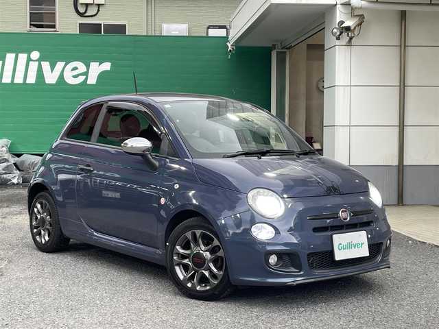 フィアット ５００Ｓ 東京都 2013(平25)年 8.8万km 青 ハーフレザーシート/純正CDデッキ/5速MT/キーレス /F/Rドラレコ/フロアマット/ETC/アイドリングストップ/F/Rフォグ/LEDライト/電動ミラー/WSRS&ABS/取扱説明書