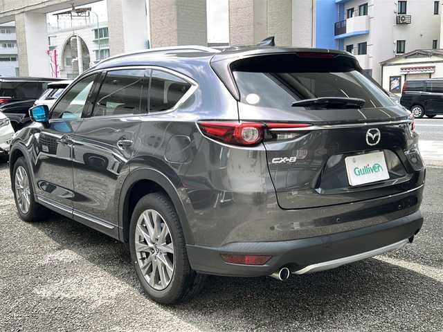マツダ ＣＸ－８ XD Lパッケージ 兵庫県 2018(平30)年 7万km マシーングレープレミアムM ワンオーナー/純正メーカーナビ/　Bluetooth・CD・USB・DVD・AUX/フルセグTV/ディーゼルターボ/３列シート/全方位カメラ/ETC/パワーバックドア/パーキングアシスト/アイドリングストップ/アダプティブクルーズコントロール/アンチロック・ブレーキ・システム/横滑り防止装置/レーンキープアシスト/衝突被害軽減システム/前後コーナーセンサー/オートライト/D+N席パワーシート/D+N席＋2列目シートヒーター/ステアリングヒーター/純正アルミホイール/純正フロアマット/純正LEDヘッドライト/取扱説明書/保証書