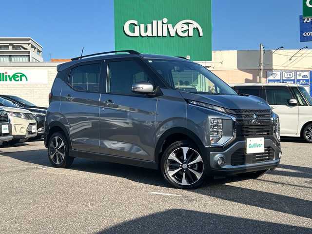 三菱 ｅＫクロス G プレミアム 石川県 2024(令6)年 0.3万km チタニウムグレーメタリック 純正９インチメモリナビ/Bluetooth/フルセグTV/MIパイロット/全方位カメラ/シートヒーター /ステアリングヒーター/４WD/デジタルインナーミラー/ワンオーナー/前後コーナーセンサー /純正１５インチアルミ/オートライト/LEDヘッドライト/踏み間違い防止