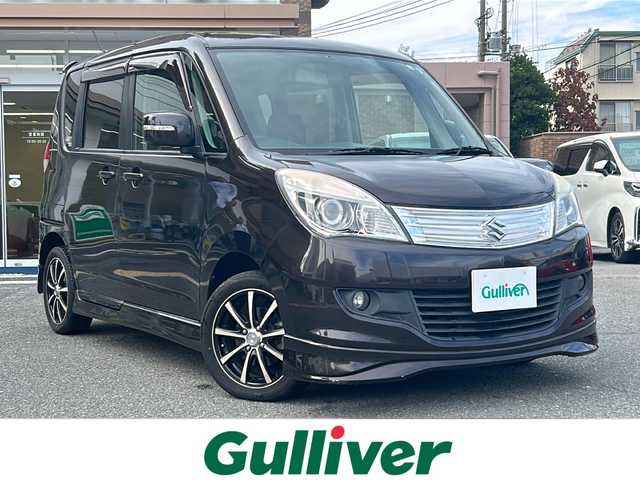 スズキ ソリオ S 大阪府 2011(平23)年 4.9万km アーバンブラウンパールメタリック ワンオーナー/社外ナビ【TV/CD・DVD】/両側パワースライドドア/電動格納ミラー/プッシュスタート/社外15インチアルミホイール/ETC