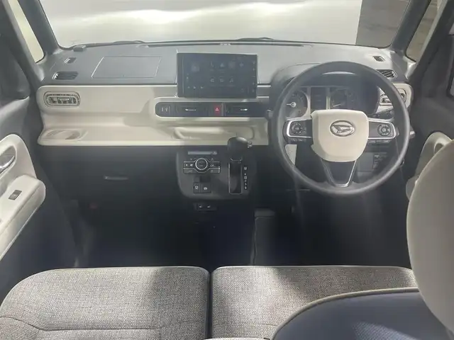 ダイハツ ムーヴ キャンバス ストライプス G ターボ 大阪府 2023(令5)年 2.4万km シャイニングホワイトパール/スムーズグレーマイカメタリック 純正ナビ（フルセグTV・BTAUDIO）/バックカメラ/ETC/両側パワースライドドア/シートヒーター/コーナーセンサー/クルーズコントロール/LEDヘッドライト/ドライブレコーダー/プッシュスタート/スマートキー