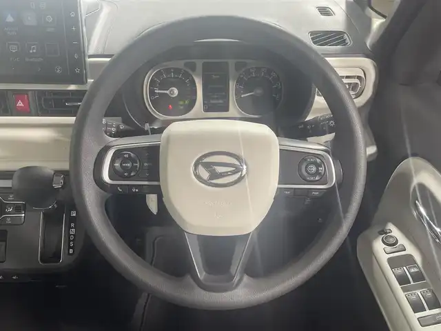 ダイハツ ムーヴ キャンバス ストライプス G ターボ 大阪府 2023(令5)年 2.4万km シャイニングホワイトパール/スムーズグレーマイカメタリック 純正ナビ（フルセグTV・BTAUDIO）/バックカメラ/ETC/両側パワースライドドア/シートヒーター/コーナーセンサー/クルーズコントロール/LEDヘッドライト/ドライブレコーダー/プッシュスタート/スマートキー