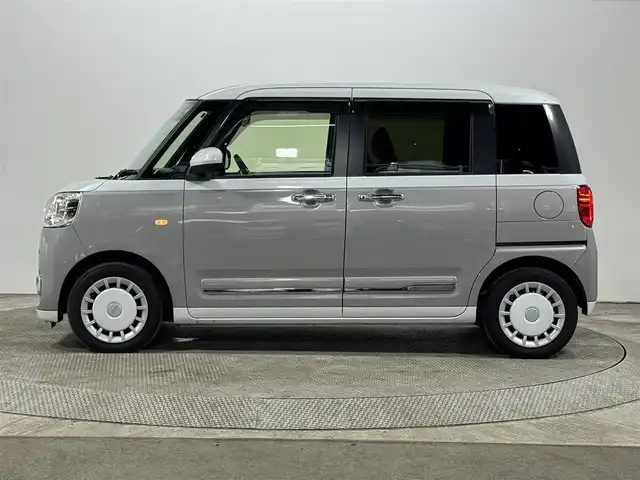 ダイハツ ムーヴ キャンバス ストライプス G ターボ 大阪府 2023(令5)年 2.4万km シャイニングホワイトパール/スムーズグレーマイカメタリック 純正ナビ（フルセグTV・BTAUDIO）/バックカメラ/ETC/両側パワースライドドア/シートヒーター/コーナーセンサー/クルーズコントロール/LEDヘッドライト/ドライブレコーダー/プッシュスタート/スマートキー