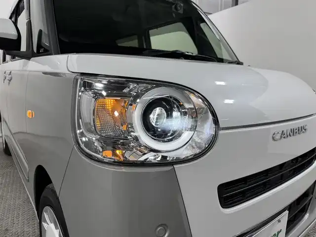 ダイハツ ムーヴ キャンバス ストライプス G ターボ 大阪府 2023(令5)年 2.4万km シャイニングホワイトパール/スムーズグレーマイカメタリック 純正ナビ（フルセグTV・BTAUDIO）/バックカメラ/ETC/両側パワースライドドア/シートヒーター/コーナーセンサー/クルーズコントロール/LEDヘッドライト/ドライブレコーダー/プッシュスタート/スマートキー