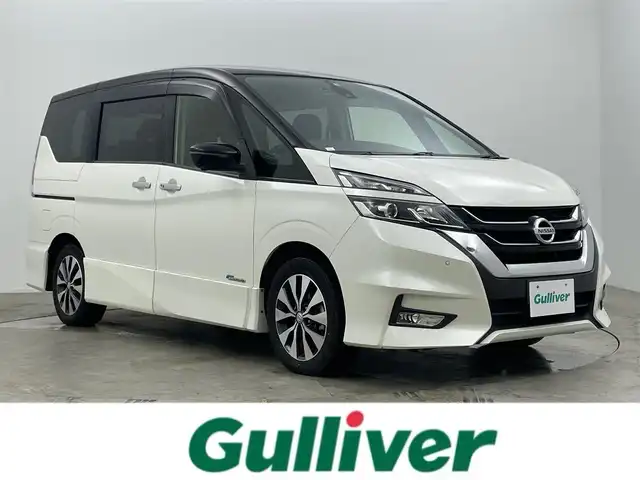 日産 セレナ ハイウェイスター Vセレクション 岡山県 2017(平29)年 6.5万km ブリリアントホワイトパール 2トーン 純正9インチナビ/・バックカメラ/・FM/AM/Bluetooth/フルセグ/CD/DVD/AUX/フリップダウンモニター/デジタルインナーミラー/プロパイロット/セーフティシステム/・エマージェンシーブレーキ/・レーンキープアシスト/・コーナーセンサー/オートホールド/ISOFIX/ステアリングスイッチ/チルトステアリング/シートリフター/社外ドアバイザー/ハンズフリー付両側パワースライドドア/前方ドライブレコーダー/ETC/純正16インチアルミ/純正フロアマット/新車保証書/取扱説明書