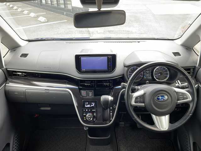 スバル ステラ カスタム RS スマートアシスト 福岡県 2018(平30)年 10.8万km ブラックマイカメタリック/ディープブルークリスタルマイカ2トーン 社外メモリナビ（NMZK-W68D）/フルセグ/DVD再生/USB接続/BT接続/ETC/運転席シートヒーター/純正フロアマット/純正ドアバイザー/アイドリングストップ/プッシュスタート/オートライト
