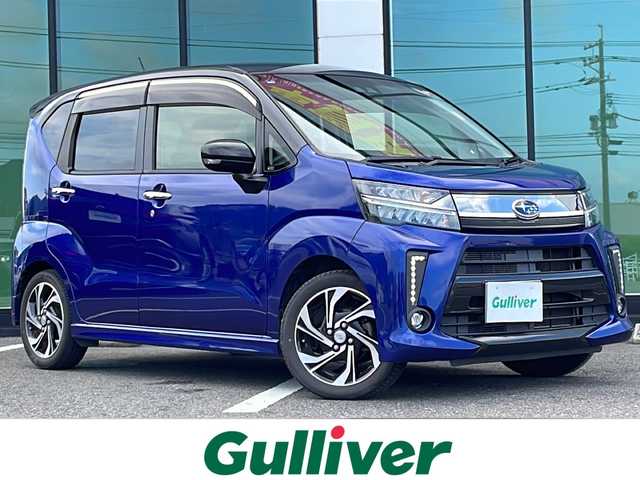 スバル ステラ カスタム RS スマートアシスト 福岡県 2018(平30)年 10.8万km ブラックマイカメタリック/ディープブルークリスタルマイカ2トーン 社外メモリナビ（NMZK-W68D）/フルセグ/DVD再生/USB接続/BT接続/ETC/運転席シートヒーター/純正フロアマット/純正ドアバイザー/アイドリングストップ/プッシュスタート/オートライト
