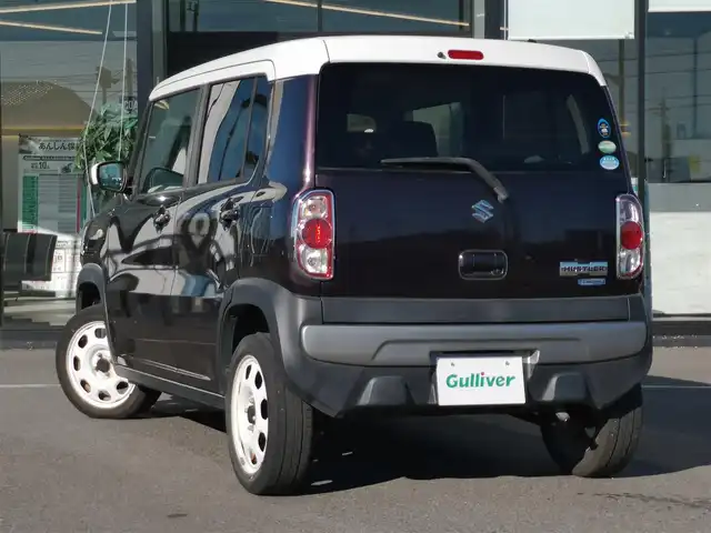 スズキ ハスラー G 茨城県 2017(平29)年 8.1万km ムーンライトバイオレットパールメタリック/ホワイト2トーンルーフ 社外ナビ（ワンセグ/iPod/CD/衝突軽減/純正AW/前席シートヒーター/電動格納ミラー