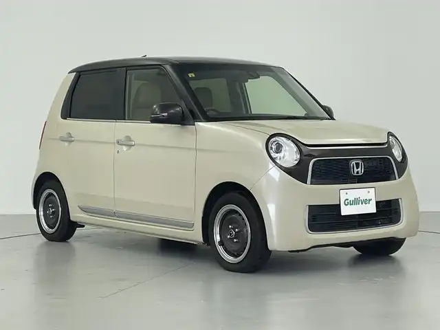 ホンダ Ｎ ＯＮＥ セレクト ツアラー 岐阜県 2018(平30)年 3.3万km プレミアムアイボリーパール2トーン 社外ディスプレイオーディオ（AM/FM/CD/DVD/Bluetooth/）/D/N席シートヒーター/革調シートカバー/革巻きステアリング/クルーズコントロール/ステアリングスイッチ/USB充電×2/パドルシフト/HIDヘッドライト/オートライト/木目調インパネ/CTBA/電動格納ミラー/パワーウィンドウ/フロアマット/純正14インチアルミホイール