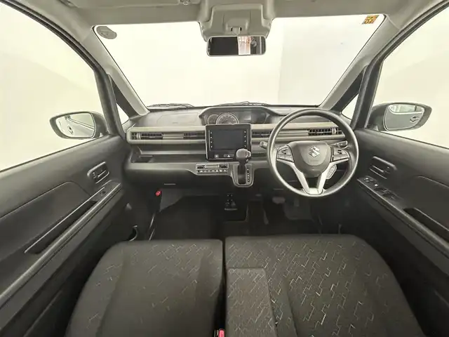 スズキ ワゴンＲ HYBRID FX－S 道央・札幌 2023(令5)年 1.1万km ブルーイッシュブラックパール3 ・４WD/・純正スマホ連動ディスプレイオーディオ/　BT/USB//・全方位カメラ/・デュアルカメラサポートブレーキ/・レーダークルーズコントロール/・レーンキープアシスト/・コーナーセンサー/・HUD/・SOSボタン/・前席シートヒーター/・ステアリングスイッチ/・オートライト/・プッシュスタート/・スマートキー/・純正フロアマット