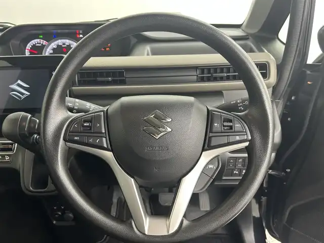 スズキ ワゴンＲ HYBRID FX－S 道央・札幌 2023(令5)年 1.1万km ブルーイッシュブラックパール3 ・４WD/・純正スマホ連動ディスプレイオーディオ/　BT/USB//・全方位カメラ/・デュアルカメラサポートブレーキ/・レーダークルーズコントロール/・レーンキープアシスト/・コーナーセンサー/・HUD/・SOSボタン/・前席シートヒーター/・ステアリングスイッチ/・オートライト/・プッシュスタート/・スマートキー/・純正フロアマット