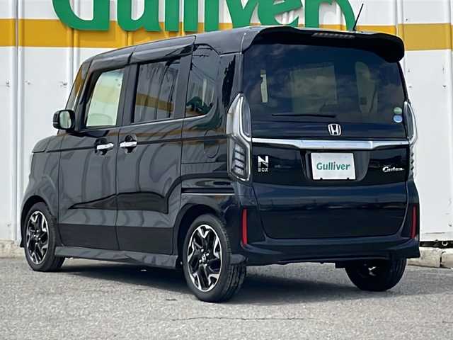 ホンダ Ｎ ＢＯＸ カスタム G EX ターボ ホンダセンシング 滋賀県 2021(令3)年 1.5万km クリスタルブラックパール 外部検査実施済み/R3.4.5.6年ホンダ記録簿有/ターボ/Apple car play/純正メモリナビ【VXU-217NBi】/(DVD/フルセグTV/Bluetooth/USB/MSV)/バックカメラ/ビルトインETC/両側パワースライドドア/前後ドライブレコーダー/ハーフレザーシート/前席シートヒーター/横滑り防止機能/レーンアシスト/衝突軽減ブレーキ/純正15インチアルミホイール/スマートキー/LEDヘッドライト/カーテンエアバック/レーダークルーズコントロール