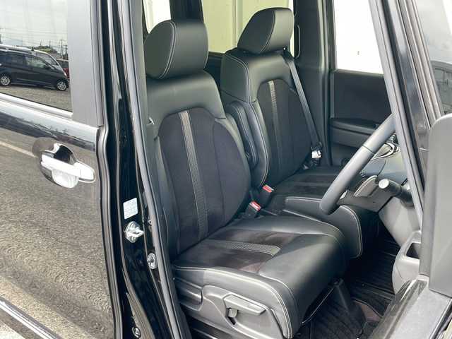 ホンダ Ｎ ＢＯＸ カスタム G EX ターボ ホンダセンシング 滋賀県 2021(令3)年 1.5万km クリスタルブラックパール 外部検査実施済み/R3.4.5.6年ホンダ記録簿有/ターボ/Apple car play/純正メモリナビ【VXU-217NBi】/(DVD/フルセグTV/Bluetooth/USB/MSV)/バックカメラ/ビルトインETC/両側パワースライドドア/前後ドライブレコーダー/ハーフレザーシート/前席シートヒーター/横滑り防止機能/レーンアシスト/衝突軽減ブレーキ/純正15インチアルミホイール/スマートキー/LEDヘッドライト/カーテンエアバック/レーダークルーズコントロール