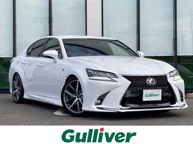 レクサス ＧＳ 300h Fスポーツ 岐阜県 2016(平28)年 10.5万km ホワイトノーヴァガラスフレーク 登録時走行距離104316km/純正ナビ/フルセグテレビ/バックカメラ/Blue tooth・CD・AUX・SDミュージックサーバー/ビルトインETC2.0/レクサスセーフティシステム/プリクラッシュセーフティ/ブラインドスポットモニター/レーダークルーズコントロール/コーナーセンサー前後/ドライブレコーダー前後/レーンキープアシスト/横滑り防止装置/LEDヘッドライト/オートマチックハイビーム/オートライト/SRSエアバッグシステム運転席・助手席+サイド/カーテンエアバッグ/フルエアロ/レザーシート/パワーシート前席/シートヒーター前席/エアシート前席/純正フロアマット/フルフラットシート/純正19アルミホイール/プッシュスタート/スマートキー/スペアキー1本/MTモード付AT