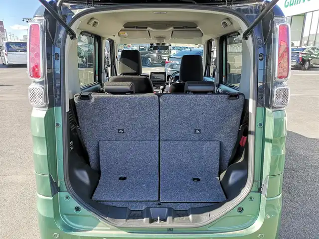 スズキ スペーシア HYBRID X 茨城県 2019(令1)年 4万km ツールグリーンパールメタリック/ブラック2トーン 衝突軽減ブレーキ/後コーナーセンサー/社外ナビ（フルセグTV/Bluetooth/CD/DVD/両側パワースライドドア/シートヒーター/ETC/ドラレコ/ルーフレール