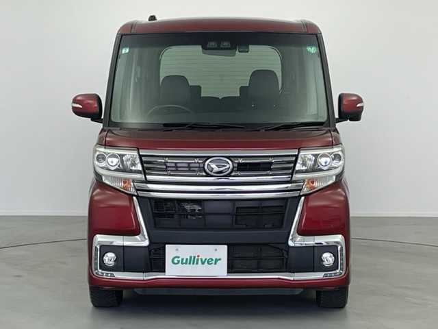 ダイハツ タント カスタム RS トップED SA Ⅲ 愛知県 2017(平29)年 5.5万km ファイアークォーツレッドM ・スマートアシスト/・衝突被害軽減システム/・横滑り防止装置/・コーナーセンサー/・オートライト/・LEDヘッドライト/・LEDフォグランプ/・純正ナビ/・フルセグTV/・バックカメラ/・Bluetooth/・両側パワースライドドア/・純正AW/・後席サンシェード/・ドライブレコーダー/・プッシュスタート/・スマートキー