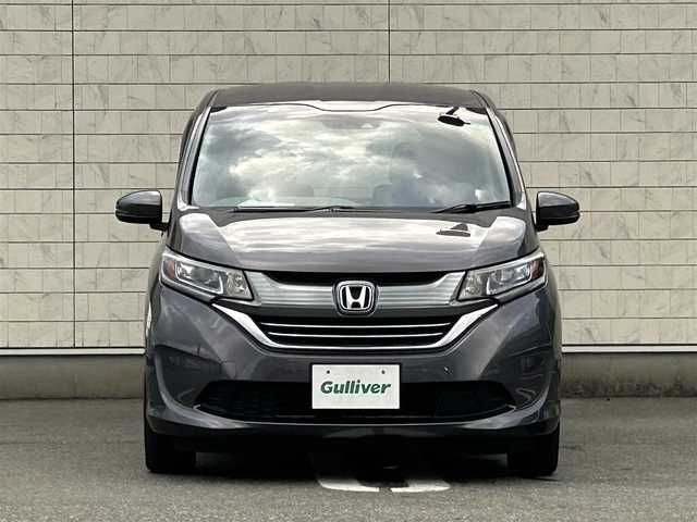 ホンダ フリード ハイブリット G ホンダセンシング 福岡県 2018(平30)年 4.3万km モダンスティールM 純正7型SDナビ【フルセグTV/CD/DVD/BT】バックモニターホンダセンシングレーダークルコン両側パワスラETCドラレコワンオーナー純正LEDヘッドライトスマートキープッシュスタート