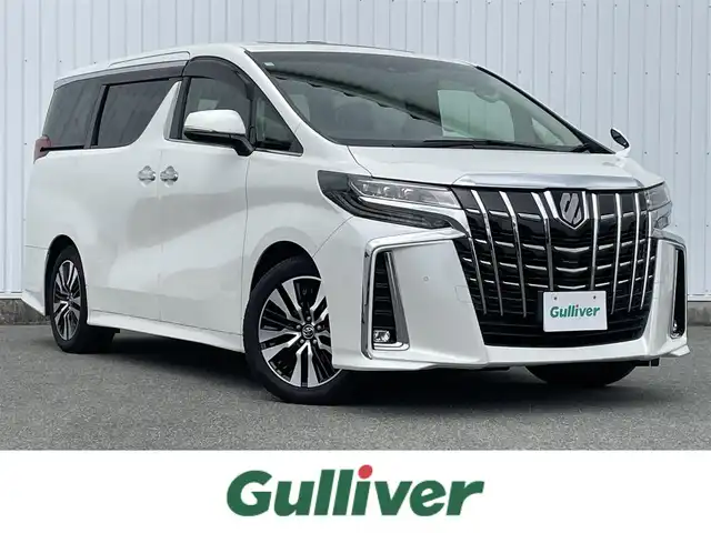 トヨタ アルファード S Cパッケージ 福岡県 2018(平30)年 6.3万km ホワイトパールクリスタルシャイン 純正１０インチナビ（ＮＳＺ．Ｚ６８Ｔ）/Ｗサンルーフ/オートハイビーム/純正フリップダウンモニター/シートヒーター/エアシート/三眼ＬＥＤ/ステアリングヒーター/パワーバックドア/オートハイビーム/黒革シート/バックカメラ/ビルトインETC/クリアランスソナー/オートハイビーム/パワーシート/純正１８インチアルミホイール