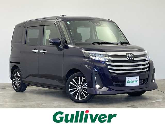 トヨタ ルーミー カスタムG－T 群馬県 2020(令2)年 1.2万km クールバイオレットクリスタルシャイン 純正ナビ　バックカメラ　アダプティブクルーズコントロール　衝突被害軽減ブレーキ　レーンアシスト　クリアランスソナー　両側電動スライドドア　革巻きステアリング　革巻きシフト　LEDヘッドライト　禁煙車