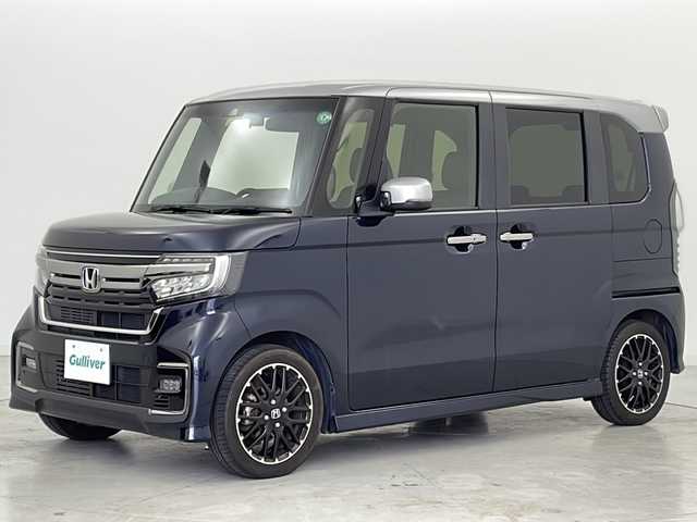 ホンダ Ｎ ＢＯＸ カスタム L ターボ コーディネートスタイル 宮城県 2022(令4)年 5.4万km ミッドナイトブルービームM Honda SENSING			/・衝突軽減ブレーキ	/・路外逸脱抑制機能/・アダプティブクルーズコントロール		/・車線維持支援システム/・オートハイビーム/両側パワースライドドア/シートヒーターD/社外7型ナビ/BT.SD.CD.DVD.USB.iPad/フルセグTV/バックカメラ/社外ETC/社外ドライブレコーダーF/革巻ステアリング/パドルシフト/ステアリングスイッチ/電動パーキングブレーキ/プッシュスタート/スマートキー/レザーシート/純正15インチAW/純正フロアマッド/LEDヘッドライト/LEDフォグランプ/パーキングセンサー/ロールサンシェード/シートバックテーブル/横滑り防止機能