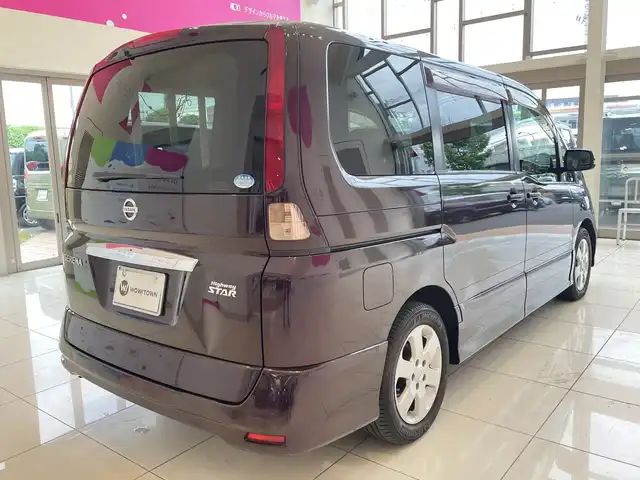 日産 セレナ ハイウェイスター 埼玉県 2008(平20)年 7万km ディープカシス 取扱説明書/保証書/スマートキー/純正HDDナビ/　CD/DVD/ワンセグTV/バックカメラ/両側パワースライドドア/ETC/純正LEDヘッドライト