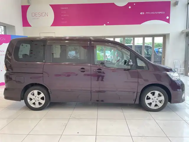 日産 セレナ ハイウェイスター 埼玉県 2008(平20)年 7万km ディープカシス 取扱説明書/保証書/スマートキー/純正HDDナビ/　CD/DVD/ワンセグTV/バックカメラ/両側パワースライドドア/ETC/純正LEDヘッドライト