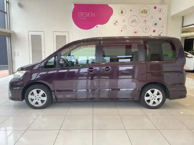 日産 セレナ ハイウェイスター 埼玉県 2008(平20)年 7万km ディープカシス 取扱説明書/保証書/スマートキー/純正HDDナビ/　CD/DVD/ワンセグTV/バックカメラ/両側パワースライドドア/ETC/純正LEDヘッドライト