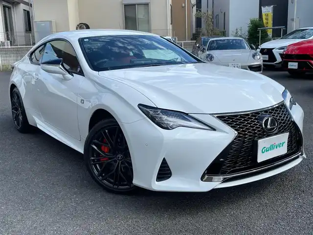 レクサス ＲＣ 350 Fスポーツ 神奈川県 2023(令5)年 0.9万km ホワイトノーヴァガラスフレーク ワンオーナー/赤革シート/純正OPエンケイ19インチAW/オレンジキャリパー/3眼LEDヘッドライト/純正メモリーナビ・地デジTV/純正CD/DVD/SD/MSV/USB/BT/Miracast/バックモニター/ビルトインETC2.0/レクサスセーフティシステム+/レーダークルーズコントロール/PCS/LTA/BSM/RSA/コーナーセンサー/オートハイビーム/前席パワーシート/シートヒーター/エアシート/ステアリングヒーター/前後ドライブレコーダー/パドルシフト/プッシュスタート/スマートキー×2/カードキー×1/R5/6/7年レクサス整備記録/保証書・取説あり