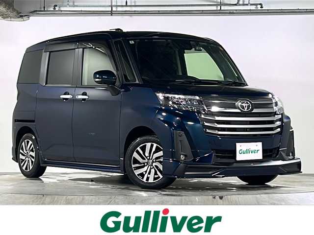 トヨタ ルーミー カスタムG 広島県 2022(令4)年 3.6万km レーザーブルークリスタルシャイン 禁煙/ワンオーナー/純正9インチナビ/CD/DVD/DTV/Bluetooth/USB/HDMI/パノラミックビューモニター/デジタルインナーミラー/レーダークルーズコントロール/両側パワースライドドア/シートヒーター/LEDオートライト/オートライト/前後ドライブレコーダー/社外AW付スタッドレス積み込み/コーナーセンサー/ビルトインETC/アイドリングストップ/スマートキー/スペアキー/純正フロアマット/純正ドアバイザー/ステアリングスイッチ/電子パーキング
