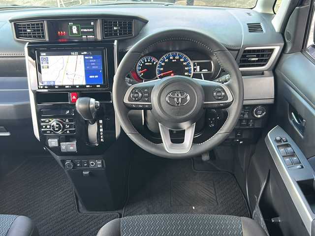 トヨタ ルーミー カスタムG 広島県 2022(令4)年 3.6万km レーザーブルークリスタルシャイン 禁煙/ワンオーナー/純正9インチナビ/CD/DVD/DTV/Bluetooth/USB/HDMI/パノラミックビューモニター/デジタルインナーミラー/レーダークルーズコントロール/両側パワースライドドア/シートヒーター/LEDオートライト/オートライト/前後ドライブレコーダー/社外AW付スタッドレス積み込み/コーナーセンサー/ビルトインETC/アイドリングストップ/スマートキー/スペアキー/純正フロアマット/純正ドアバイザー/ステアリングスイッチ/電子パーキング