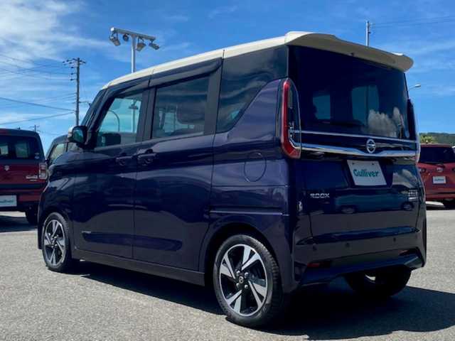 日産 ルークス HWS Gターボ プロパイロットED 兵庫県 2020(令2)年 5.6万km パープルⅡ 純正9インチSDナビ/(CD/DVD/AM/FM/BT)/フルセグテレビ/アラウンドビューモニター/ドアバイザー/プッシュスタート/両側パワースライドドア/ETC/LEDヘッドライト/オートライト/前方ドラレコ/プロパイロット