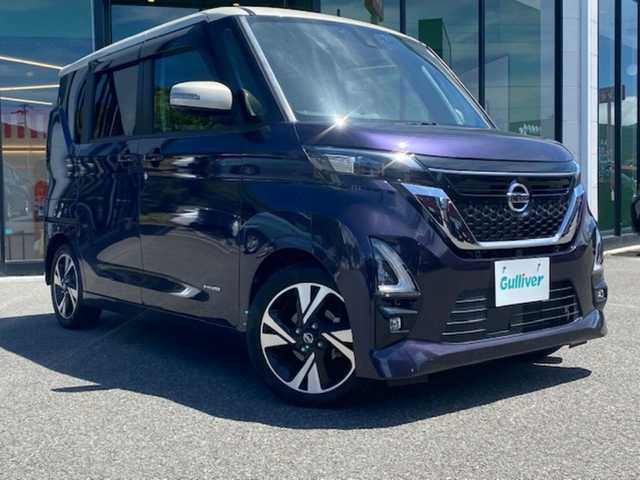 日産 ルークス HWS Gターボ プロパイロットED 兵庫県 2020(令2)年 5.6万km パープルⅡ 純正9インチSDナビ/(CD/DVD/AM/FM/BT)/フルセグテレビ/アラウンドビューモニター/ドアバイザー/プッシュスタート/両側パワースライドドア/ETC/LEDヘッドライト/オートライト/前方ドラレコ/プロパイロット