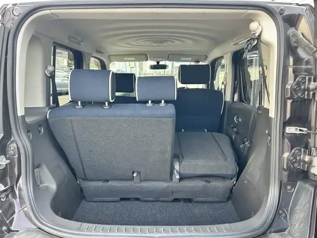 日産 キューブ 15X FOUR Vセレクション 道央・札幌 2013(平25)年 9.5万km ビターショコラ ・ワンオーナー/・4WD/・社外ナビ/フルセグTV/DVD/CD/SD/BT/・ETC/・プッシュスタート/・インテリジェントキー/・ドアバイザー/・電格ミラー/・冬タイヤ社外15インチAW積込