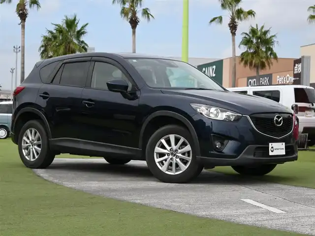 マツダ ＣＸ－５ XD 千葉県 2014(平26)年 4.4万km ディープクリスタルブルーマイカ 純正SDナビ/地デジTV/【DVD/CD再生機能　Bluetooth接続】/サイド/バックカメラ/革巻きステアリング/ETC/HIDヘッドライト/フォグライト/ウインカーミラー/純正17インチアルミホイル/サイド/カーテンエアバッグ/スマートキー