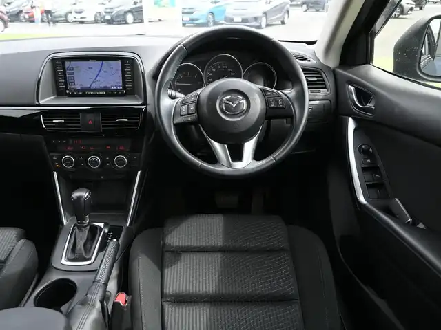 マツダ ＣＸ－５ XD 千葉県 2014(平26)年 4.4万km ディープクリスタルブルーマイカ 純正SDナビ/地デジTV/【DVD/CD再生機能　Bluetooth接続】/サイド/バックカメラ/革巻きステアリング/ETC/HIDヘッドライト/フォグライト/ウインカーミラー/純正17インチアルミホイル/サイド/カーテンエアバッグ/スマートキー