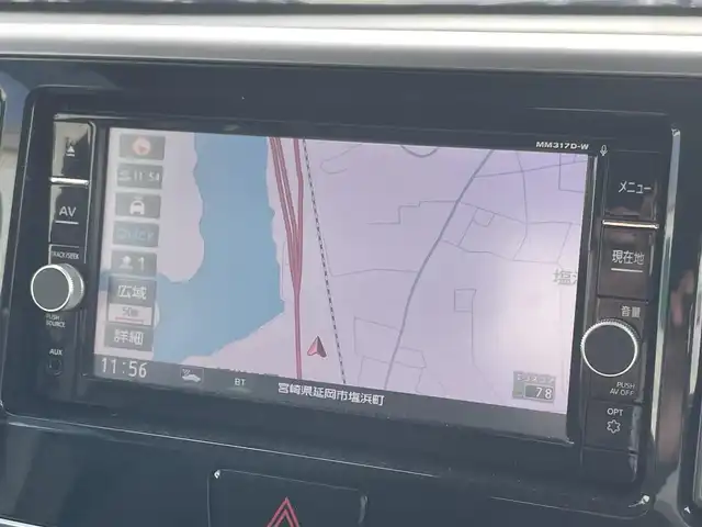 日産 デイズ ルークス ハイウェイスター Xターボ 宮崎県 2017(平29)年 8.1万km プレミアムパープルP 純正SDナビ/（CD/DVD/AM/FM/BT)/フルセグTV/バックカメラ/アラウンドビューカメラ/ステアリングスイッチ/アイドリングストップ/左側パワースライドドア/エマージェンシーブレーキ/横滑り防止機能/オートハイビーム/ドライブレコーダー/ETC