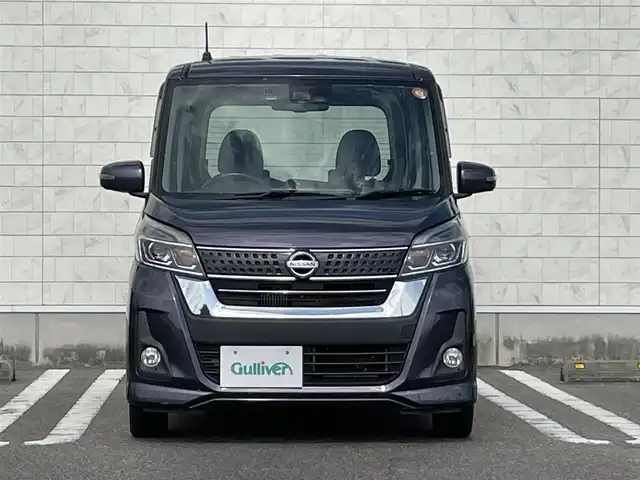 日産 デイズ ルークス ハイウェイスター Xターボ 宮崎県 2017(平29)年 8.1万km プレミアムパープルP 純正SDナビ/（CD/DVD/AM/FM/BT)/フルセグTV/バックカメラ/アラウンドビューカメラ/ステアリングスイッチ/アイドリングストップ/左側パワースライドドア/エマージェンシーブレーキ/横滑り防止機能/オートハイビーム/ドライブレコーダー/ETC